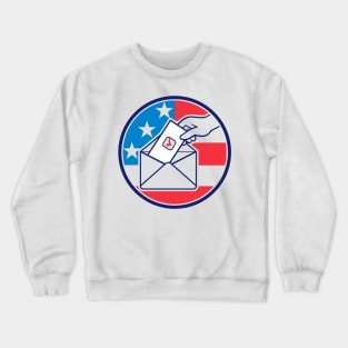 Hand Voting Postal Ballot Envelope Crewneck Sweatshirt